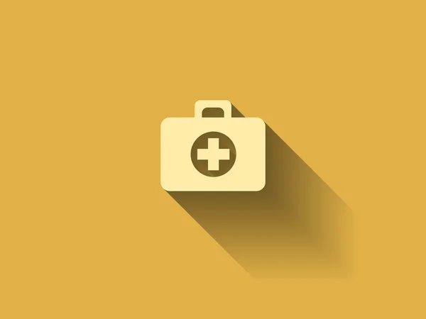 Icono plano de ambulanse — Vector de stock