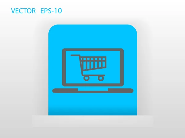 Online-Shopping-Ikone — Stockvektor