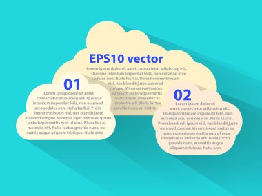 Mavi arkaplanda bulutlar