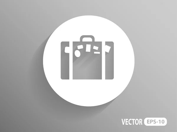 Icono plano de la bolsa — Vector de stock