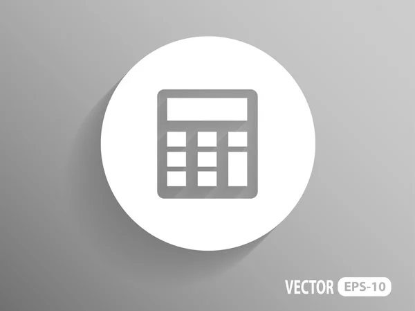 Flat icon of calculator — Stock Vector