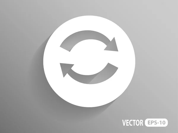 Ícone plano de cíclico — Vetor de Stock