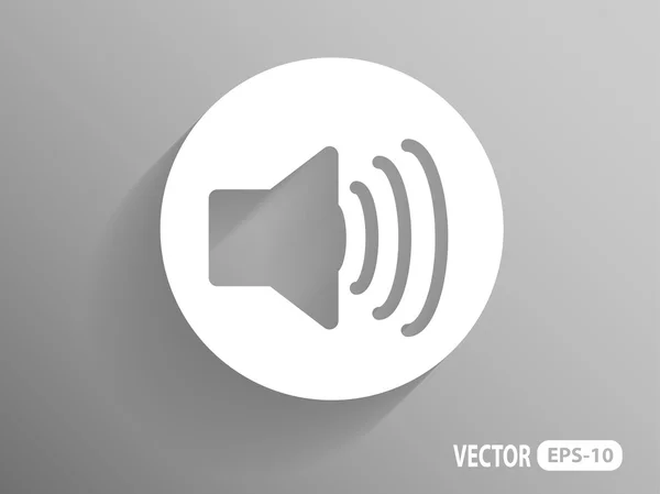 Flat icon of speaker — Stock Vector