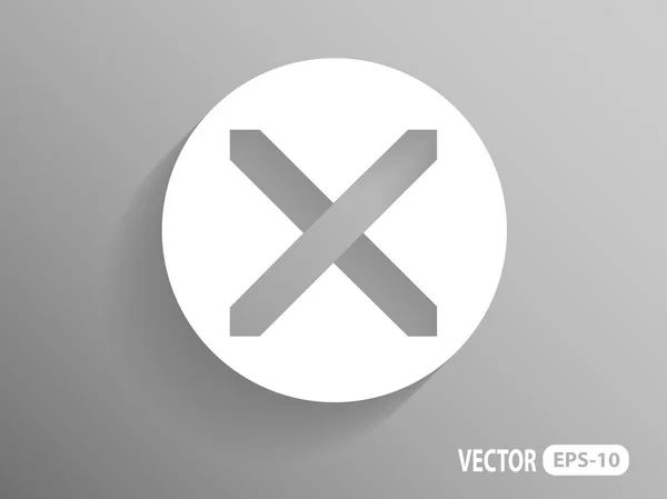 Flat  icon of prohibit — Stock Vector