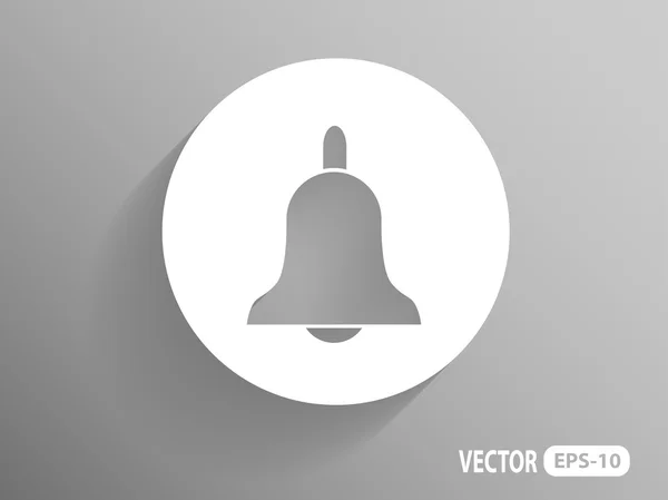 Icono plano de campana — Archivo Imágenes Vectoriales