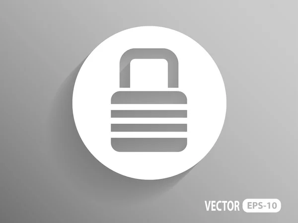 Icono plano de bloqueo — Vector de stock