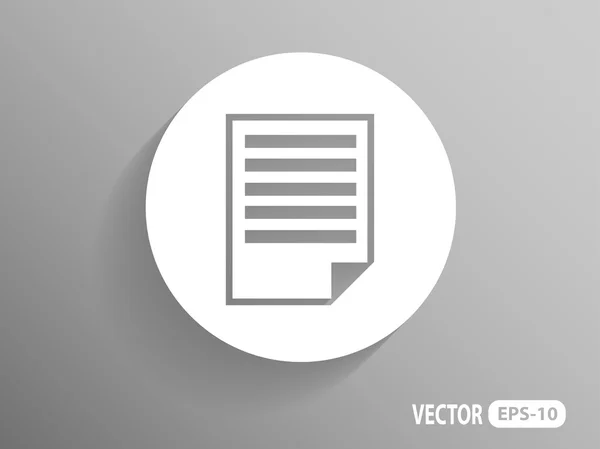 Icono plano de notas — Vector de stock