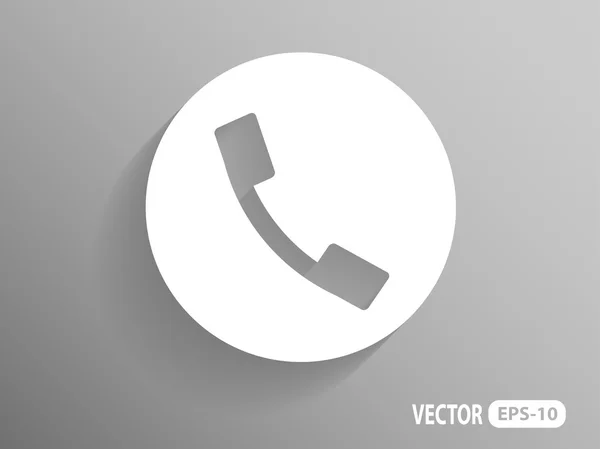 Flat ikonen av en telefon — Stock vektor