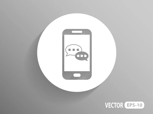 Icône de chat mobile — Image vectorielle