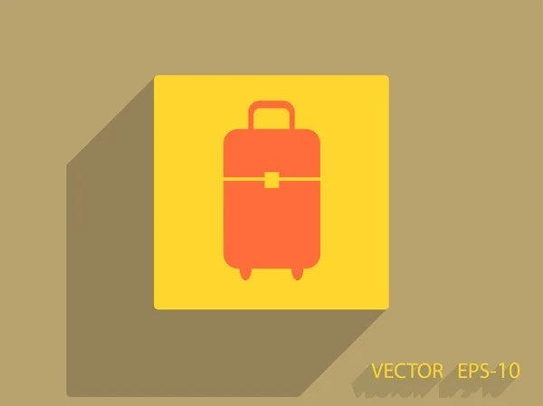 Flat icon of bag — Stock Vector