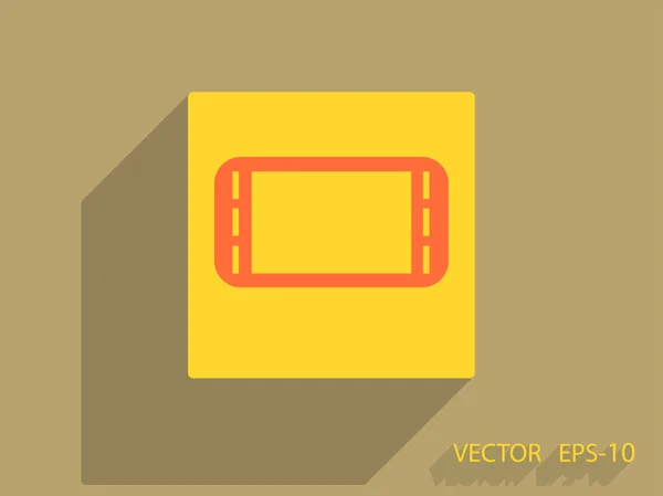 Icono plano de gamepad — Vector de stock