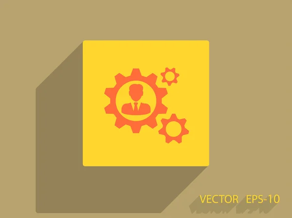 Icono de trabajo en equipo — Vector de stock