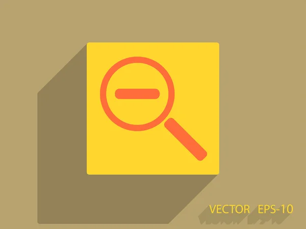 Zooma ut ikonen — Stock vektor