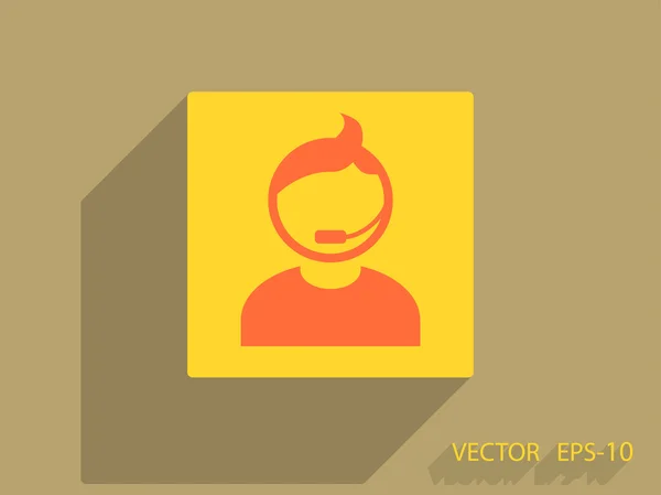 Flat ikonen stöd — Stock vektor