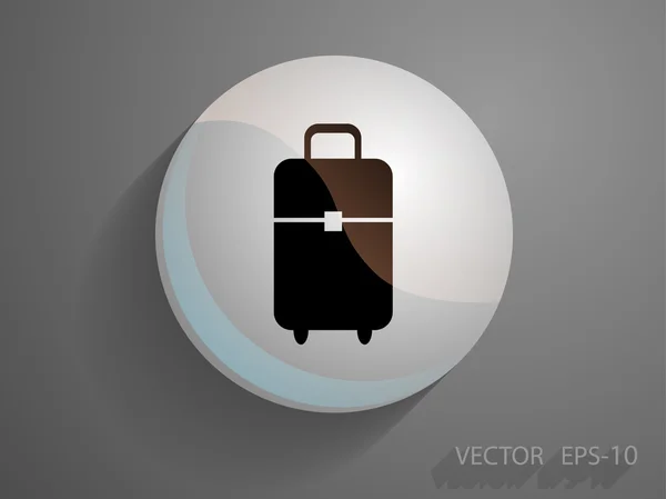 Flat icon of bag — Stock Vector