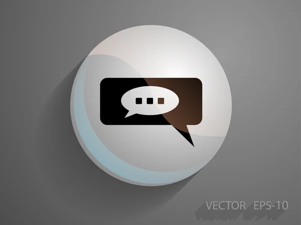 Pratande ikonen — Stock vektor