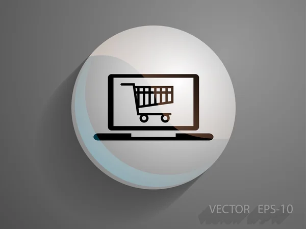 Icono de compras en línea — Archivo Imágenes Vectoriales