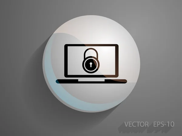 Icono de seguridad de Internet — Archivo Imágenes Vectoriales