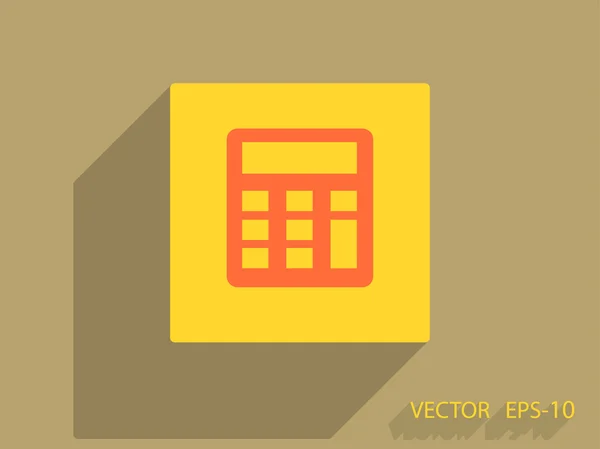 Płaski ikona kalkulator — Wektor stockowy