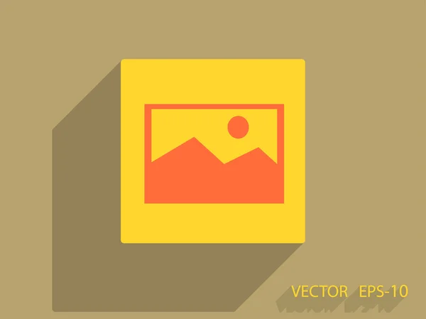 Icono de foto naturaleza — Vector de stock