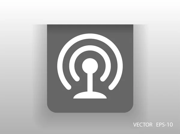 Icono plano de wifi — Vector de stock