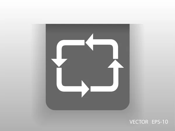 Flat ikonen för cyklisk — Stock vektor
