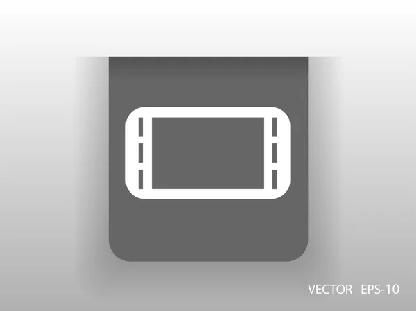 Platte pictogram van gamepad — Stockvector