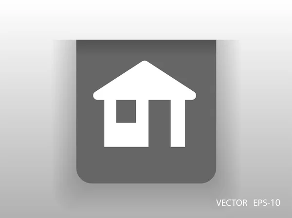 Icono plano del hogar — Vector de stock