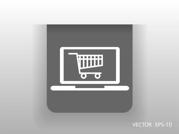 Online shopping icon — Stock Vector