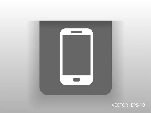 Flache Ikone des Smartphones — Stockvektor