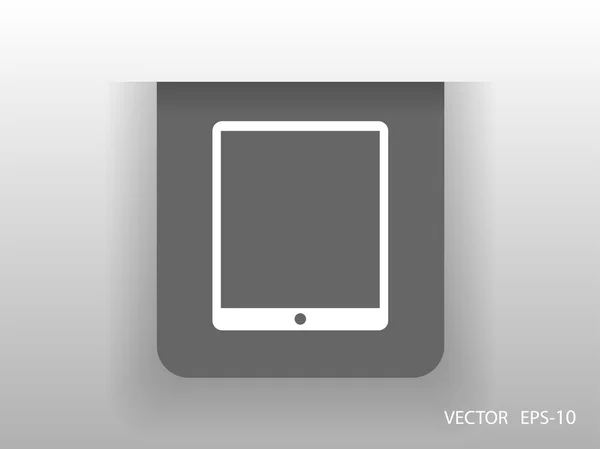 Platte pictogram van touchpad — Stockvector