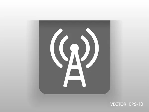 Icono plano de wifi — Vector de stock