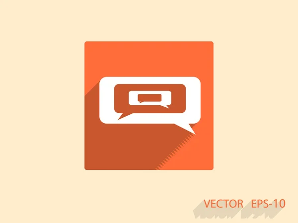 Chatting icon — Stock Vector