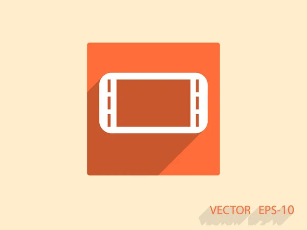 Icono plano de gamepad — Vector de stock