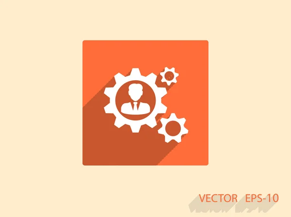 Icono de trabajo en equipo — Vector de stock