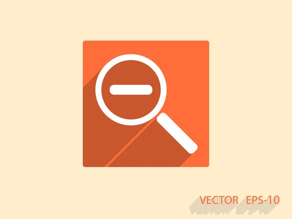 Zoom hacia fuera icono — Vector de stock