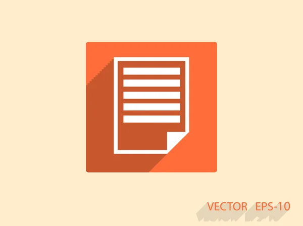 Flat icon of notes — Stock Vector