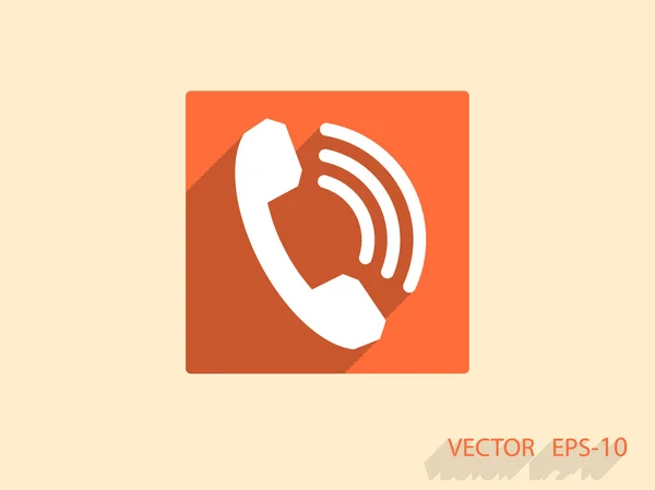 Flat icon of a phone — Stock Vector