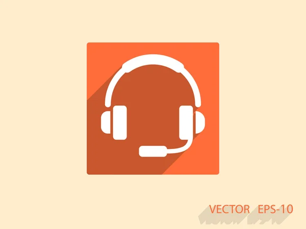 Icono plano de apoyo — Vector de stock