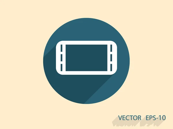 Icono plano de gamepad — Vector de stock