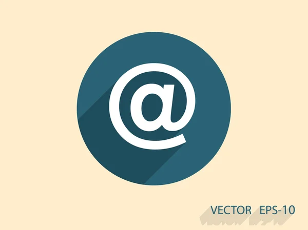 Platte pictogram van e-mail — Stockvector