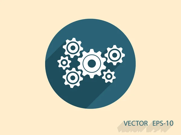 Versnellingen Ikoon — Stockvector