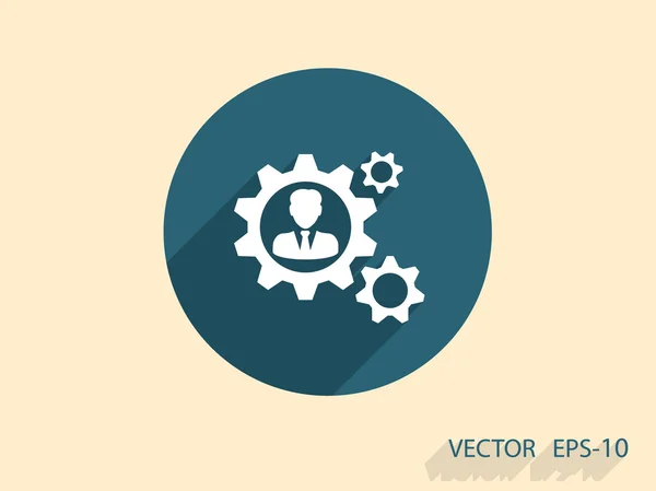 Team werk pictogram — Stockvector