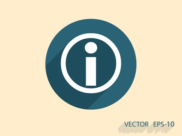 Flat ikonen för information — Stock vektor