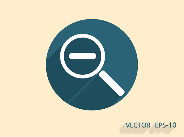 Zooma ut ikonen — Stock vektor