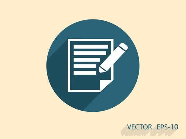 Flat  icon of notes — Stock Vector