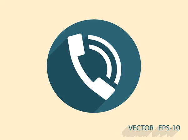 Flat icon of a phone — Stock Vector