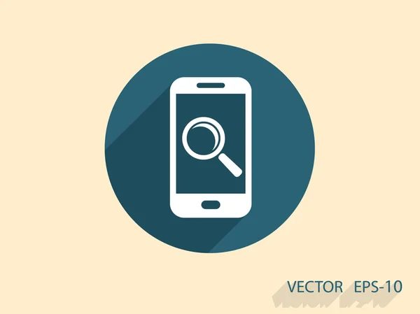 Mobilní vyhledávání — Stockový vektor