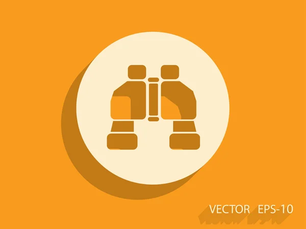 Binoculars icon, vector illustration — Stock Vector