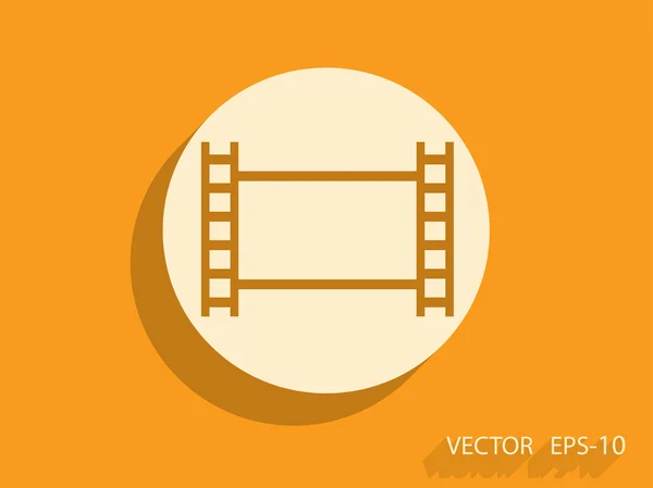 Flat icon of video — Stock Vector